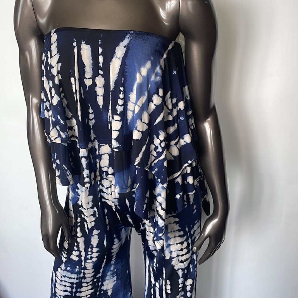 Ariella Stretchy Strapless Tiered Bodysuit - Picture 2 of 6